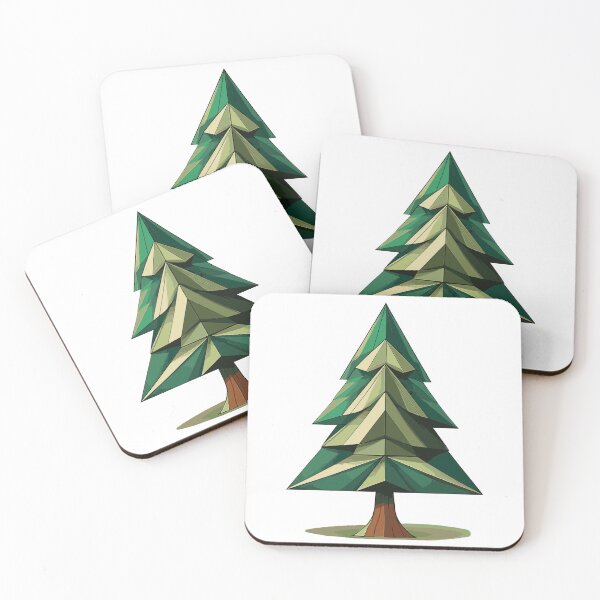 Item preview, Geometric fir tree – minimalist natural design designed and sold by BysonDesigns.