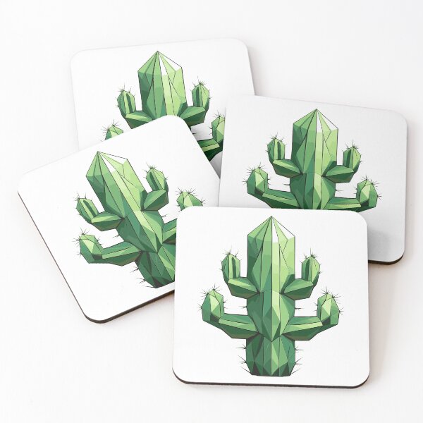 Item preview, Geometric cactus – desert plant in minimalist style designed and sold by BysonDesigns.