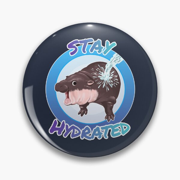 Item preview, Moo Deng baby hippo Stay hydrated  designed and sold by VoltSketches.
