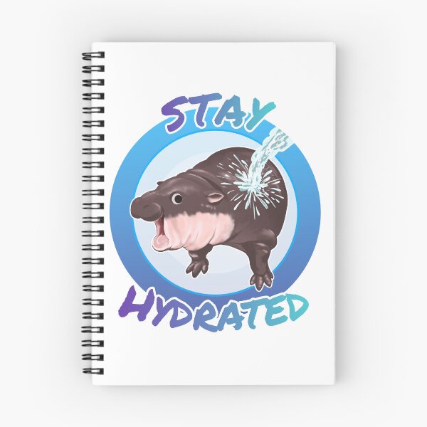 Item preview, Moo Deng baby hippo Stay hydrated  designed and sold by VoltSketches.