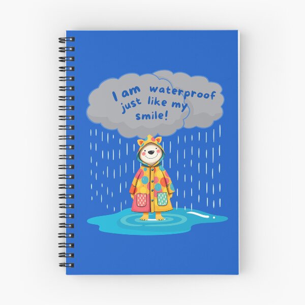 Aperçu de l'œuvre Je suis imperméable, tout comme mon sourire ! créée et vendue par TestudoDesign.