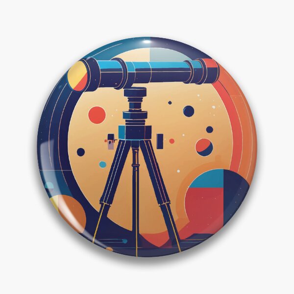 Item preview, Geometric Telescope – Minimalist Science Design designed and sold by BysonDesigns.