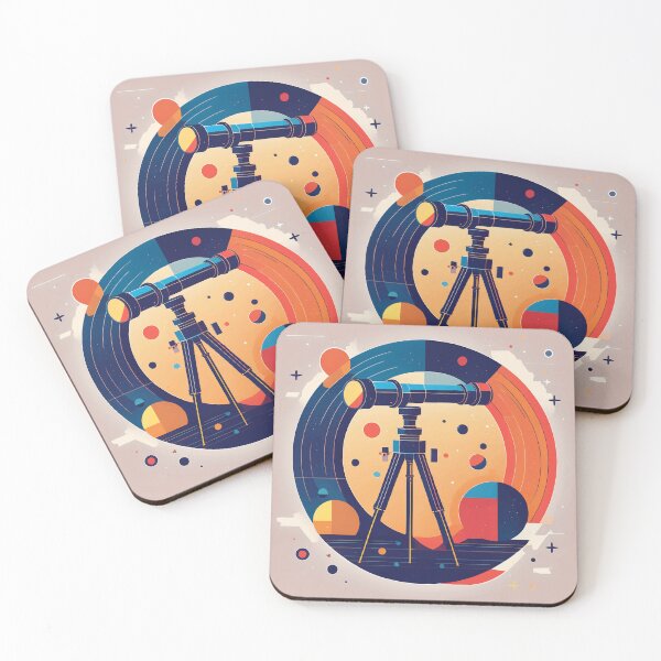 Item preview, Geometric Telescope – Minimalist Science Design designed and sold by BysonDesigns.