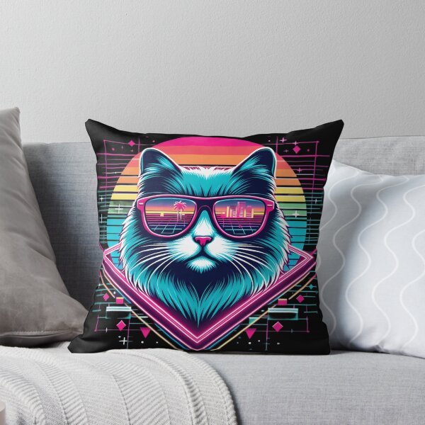 Item preview, Synthwave Kitty designed and sold by pumsquare.