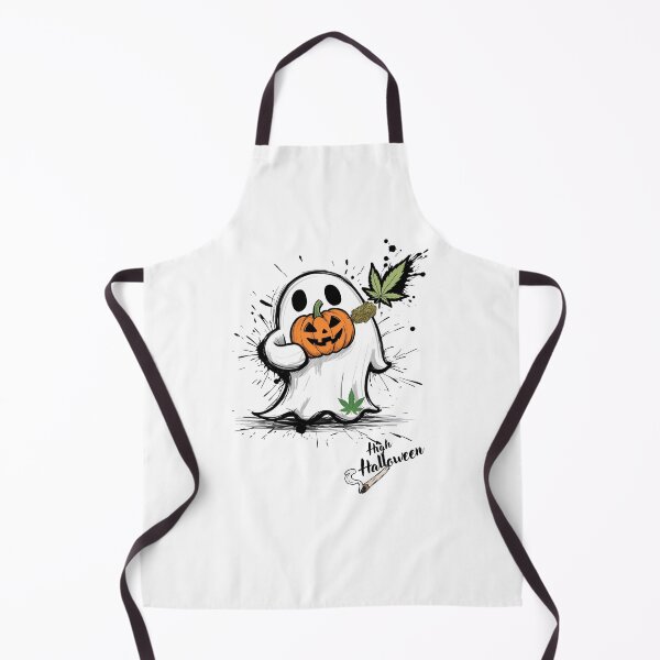 Item preview, High Halloween Ghost Pumpkin Weed designed and sold by FreeStyleTrend.
