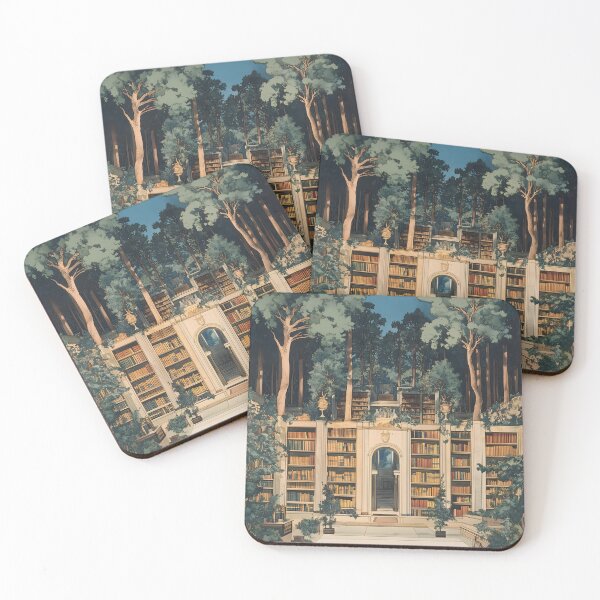 Item preview, Library in the forest designed and sold by sodarkensthef.