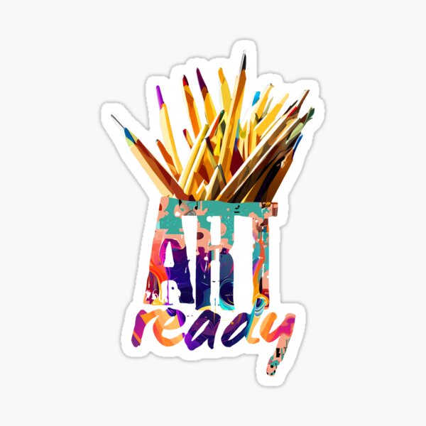 Item preview, Art Ready Colored Pencils Artist Sticker designed and sold by RossArtFirenze.