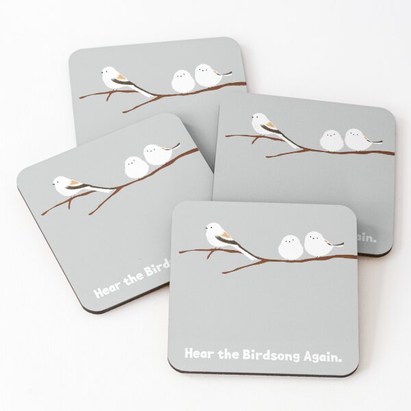 Item preview, Three Little Birds (Shima-enaga : Long-tailed tit) designed and sold by Bitter-Pop.