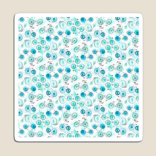 Bikes Pattern Magnet
