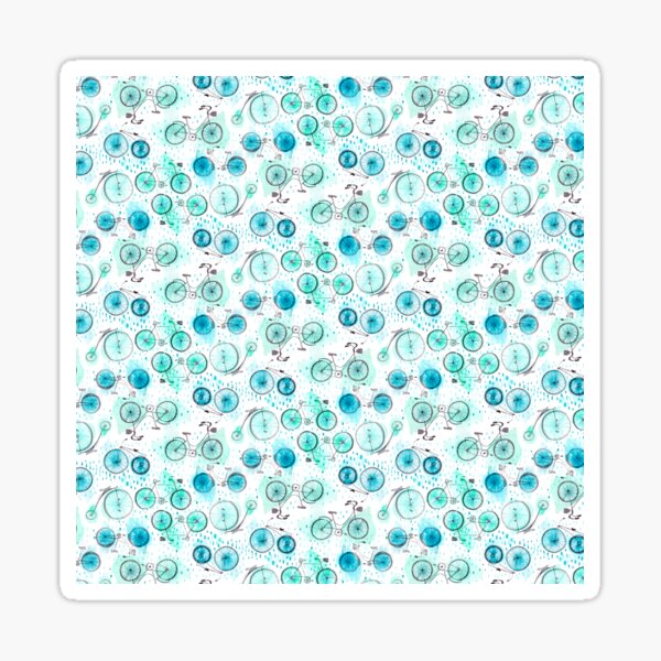 Bikes Pattern Sticker