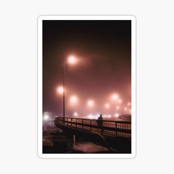 pink haze in Helsinki n°1 Sticker