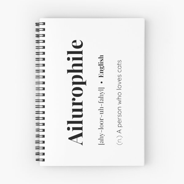 Item preview, Ailurophile English word meaning  designed and sold by SimplyMots.