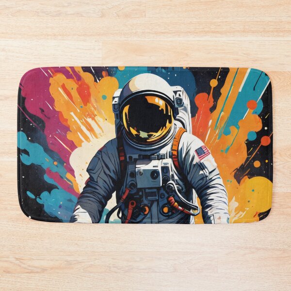 Item preview, Vibrant Astronaut Floating in Space Ink Splash designed and sold by ByteyCreatives.