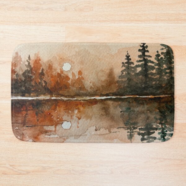 Item preview, Watercolor Landscape Sunset designed and sold by TheArtCave.