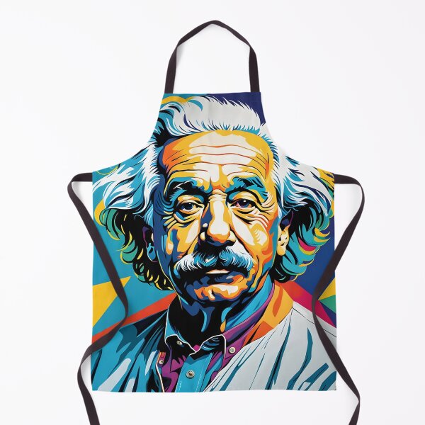 Aperçu de l'œuvre Pop Art Einstein – Portrait audacieux et dynamique créée et vendue par Kelvin Hughes Design.