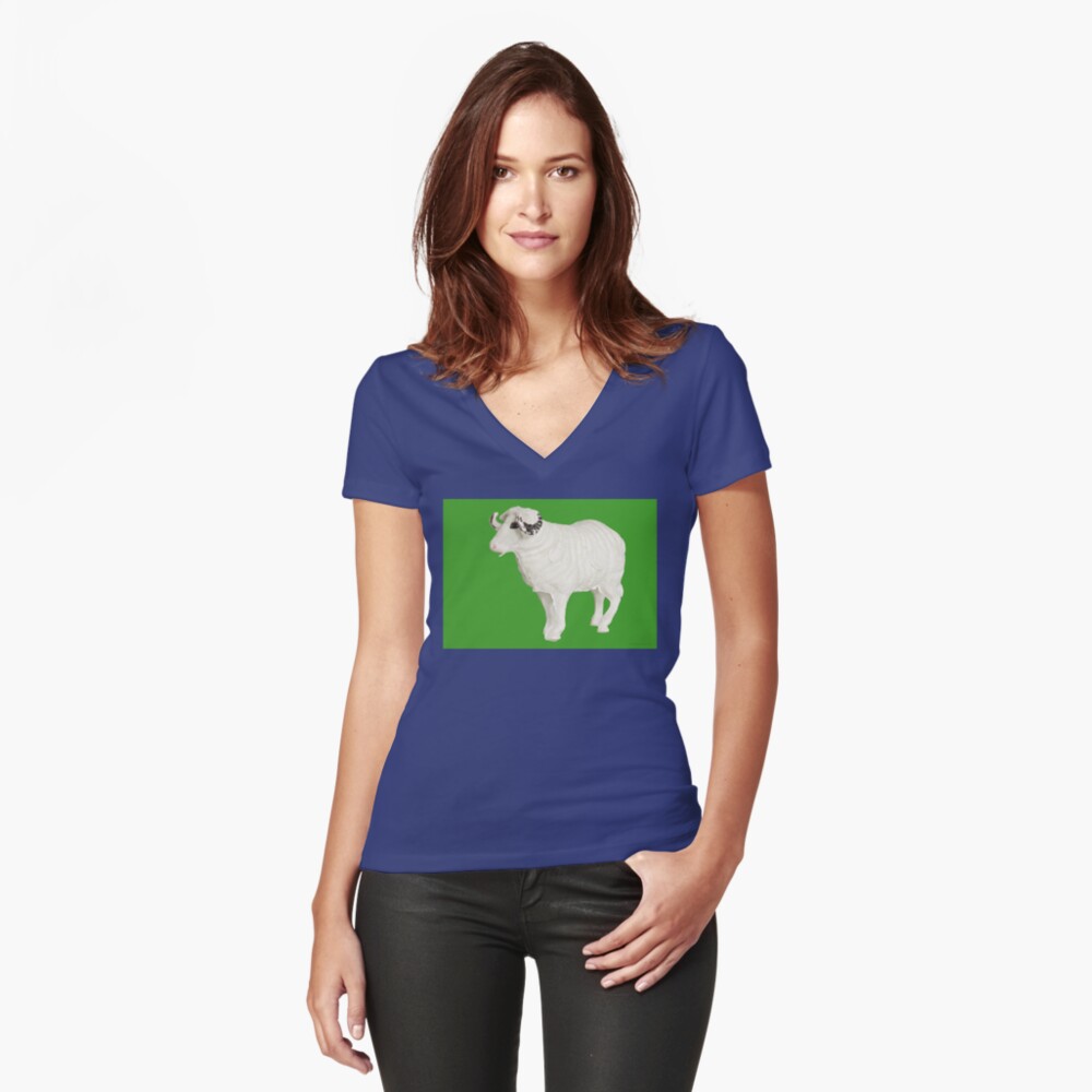 Item preview, Fitted V-Neck T-Shirt designed and sold by DannyGermansen.