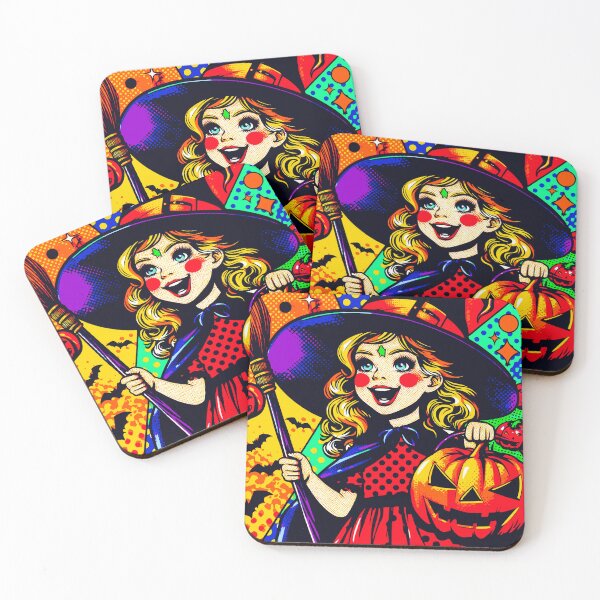 Item preview, Cute Witch Girl with Pumpkin and Broom designed and sold by srangiem-cc.