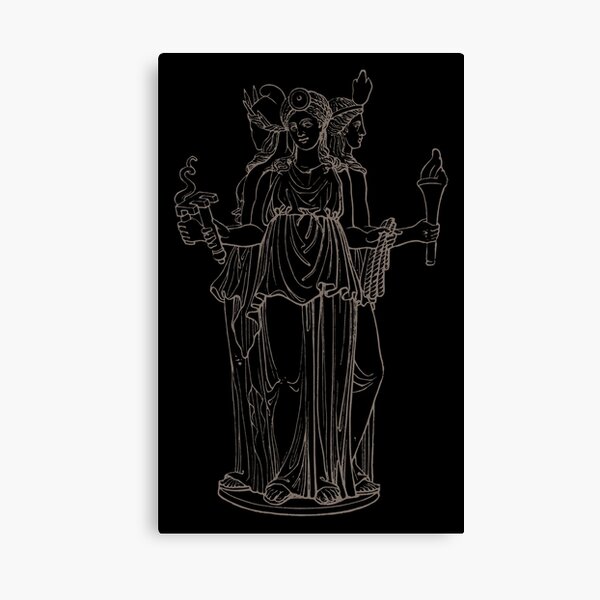 Item preview, Hecate Goddess Drawing. Vintage Style Old Illustration. designed and sold by el-padre.