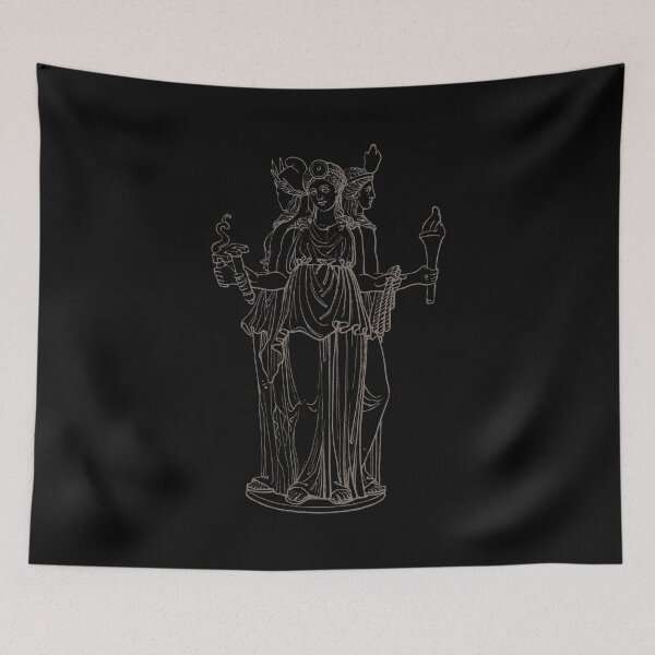Item preview, Hecate Goddess Drawing. Vintage Style Old Illustration. designed and sold by el-padre.