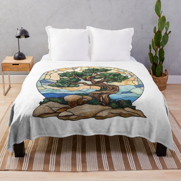 Item preview, Stained glass bonsai tree sticker 2 designed and sold by SmileshareShop.