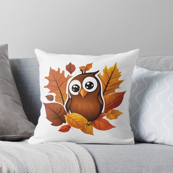 Item preview, Autumn Owl, funny, gifts, Autumn,  designed and sold by Ewelina  Niemiec.