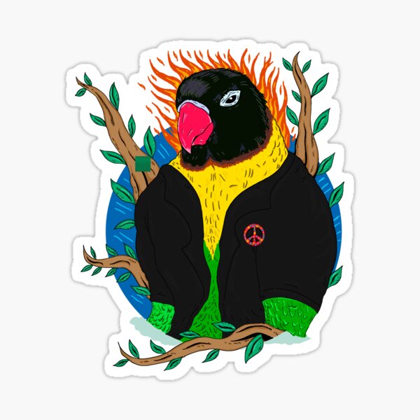 Item preview, Agapornis personatus designed and sold by ragnacold.