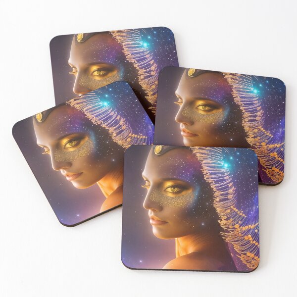 Item preview, Golden Prismatic Alien Woman designed and sold by stine1.