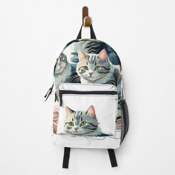 Item preview, three cats playing with Yearn Portrait - @fluidwatercolor designed and sold by fluidwatercolor.