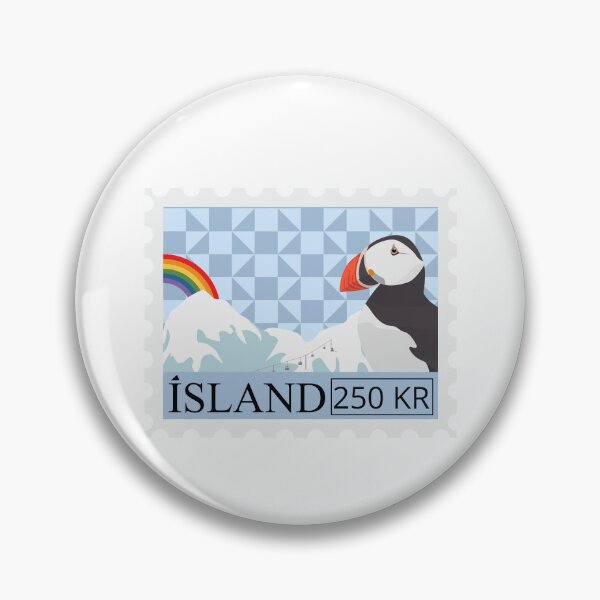 Item preview, Iceland Stamp - Funny gifts for Iceland enthusiasts designed and sold by iX-Physio.