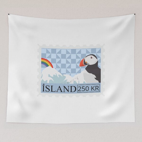 Aperçu de l'œuvre Timbre Islande – Cadeaux amusants pour les passionnés d'Islande créée et vendue par iX-Physio.