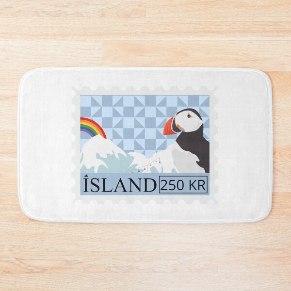 Aperçu de l'œuvre Timbre Islande – Cadeaux amusants pour les passionnés d'Islande créée et vendue par iX-Physio.