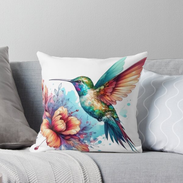 Artikel-Vorschau von Ein wunderschöner bunter Kolibri bestäubt eine Blume, designt und verkauft von Marcoshop10.