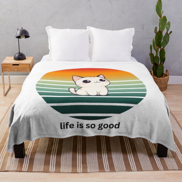 Item preview, Kitten says life is so good designed and sold by Ash44444.