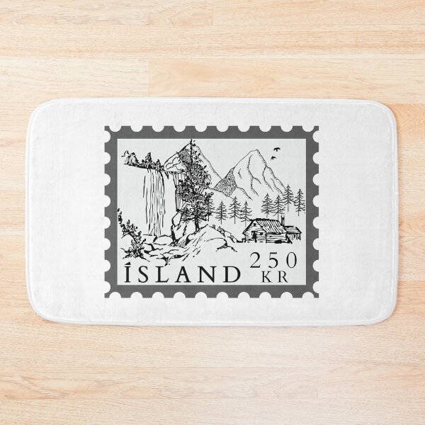 Aperçu de l'œuvre Timbre Islande – Cadeaux amusants pour les passionnés d'Islande créée et vendue par iX-Physio.