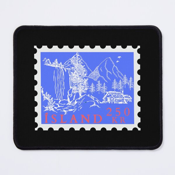 Item preview, Iceland Stamp - Funny gifts for Iceland enthusiasts designed and sold by iX-Physio.