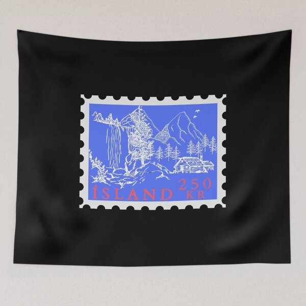 Item preview, Iceland Stamp - Funny gifts for Iceland enthusiasts designed and sold by iX-Physio.