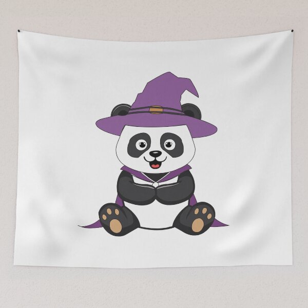 Item preview, Magical Panda Witch – Cute Halloween Design designed and sold by Hajuji.