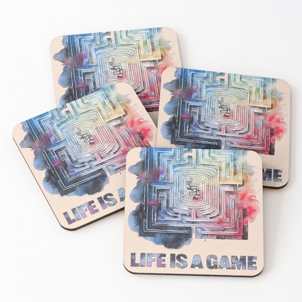 Item preview, Life Is a Game. Play It Well – Inspirational Maze Art designed and sold by Marwan Atif.