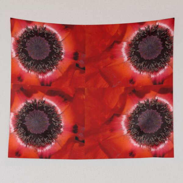 Item preview, Red Poppy Closeup Flower Beauty designed and sold by eddiebarronshop.