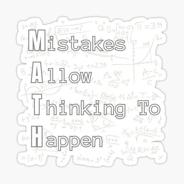 Item preview, Math Mistakes Allow Thinking To Happen designed and sold by nanka-art.