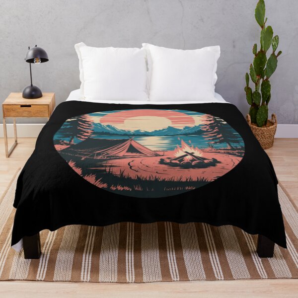 Item preview, Retro sunset camping designed and sold by szidi04.