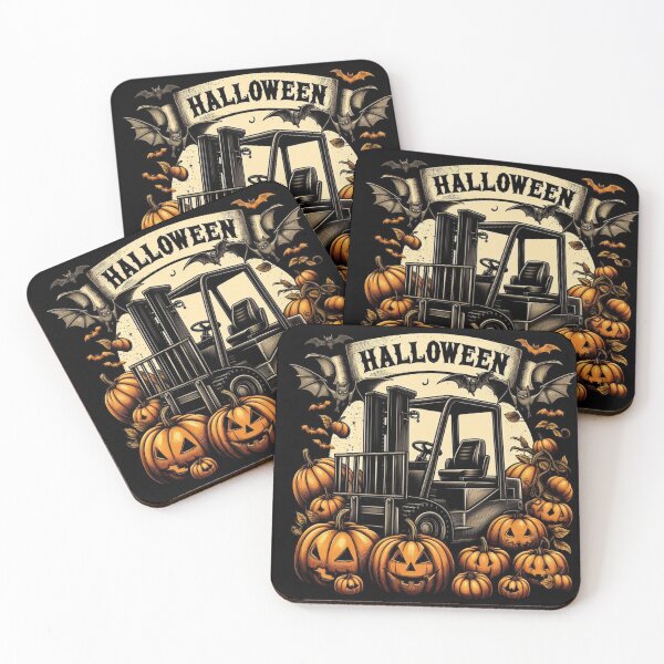 Artikelvorschau, Gabelstapler bereit für Halloween entworfen und verkauft von RetroNibylander.