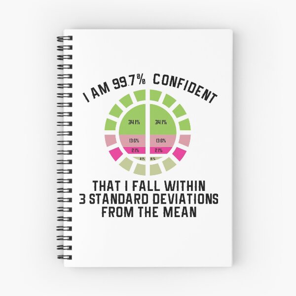 Item preview, I Am 99.7% Confident That I Fall Within 3 Standard Deviations From The Mean designed and sold by stuch75.