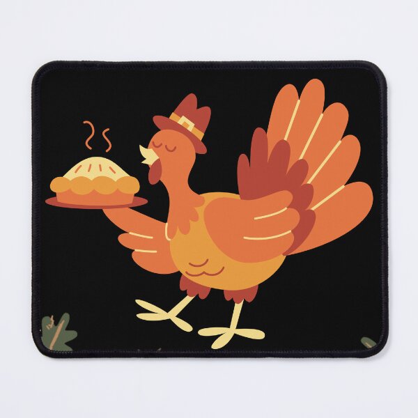 Item preview, Turkey with Pie and Pinecones – Fun Thanksgiving Design designed and sold by Stefiivn.