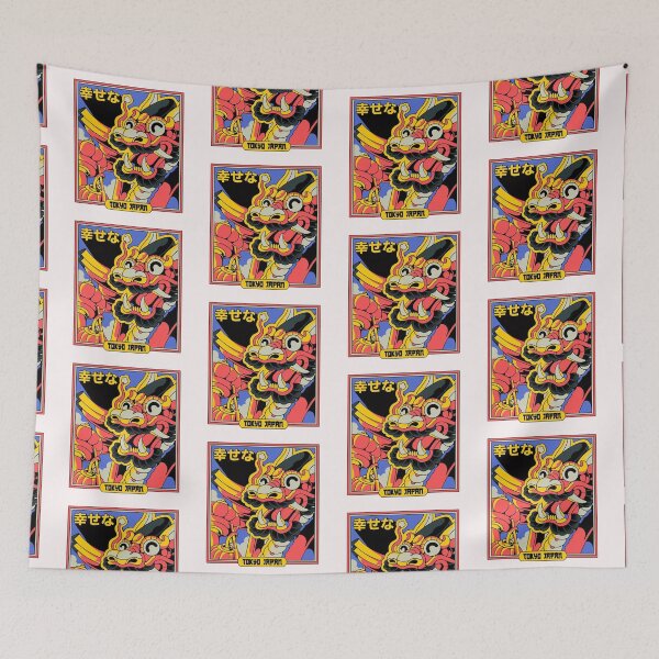 Item preview, tokyo japan dragon poster redesign designed and sold by Ratatatts.