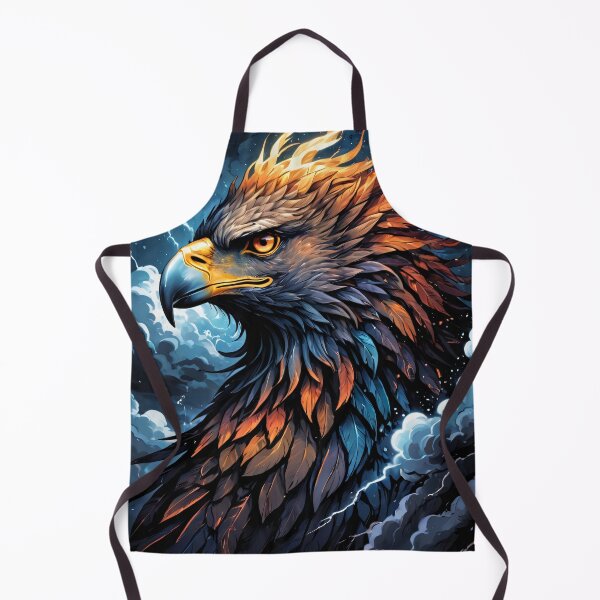 Item preview, Majestic Gryphon Portrait with Lightning and Storm Clouds designed and sold by ByteyCreatives.