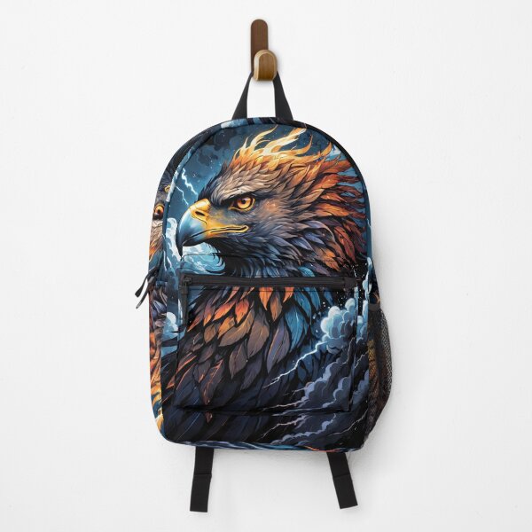 Item preview, Majestic Gryphon Portrait with Lightning and Storm Clouds designed and sold by ByteyCreatives.