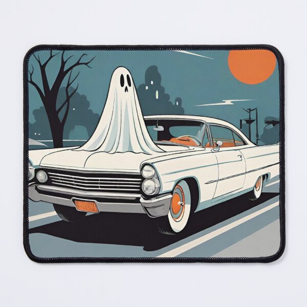 Item preview, Spooky and Fun Halloween Ghost – Drive into the Spirit of the Season! designed and sold by karolinahinc.