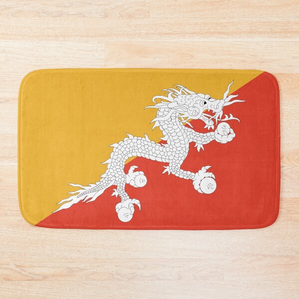 Item preview, Bhutan Flag Print: Strength, Harmony, and Spirituality designed and sold by communedesigns.