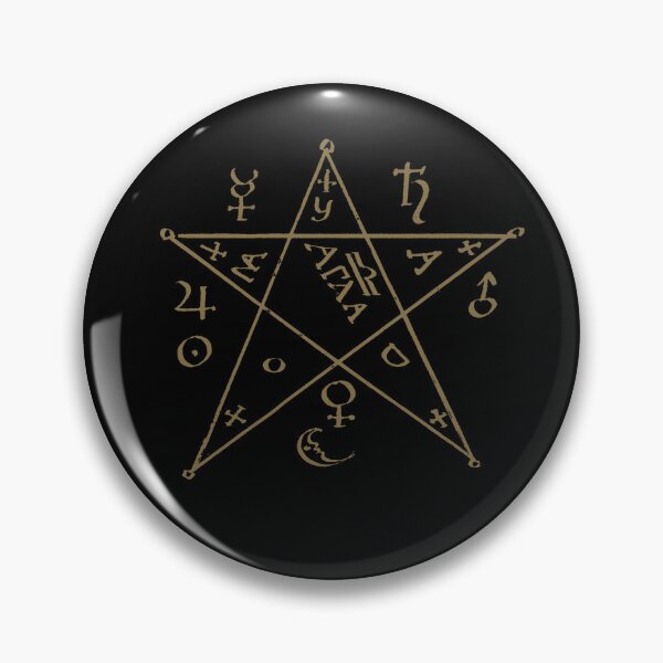 Item preview, Pentagram seal from Cyprianus - the Black School at Wittenburg. Occult Black Art Image designed and sold by el-padre.
